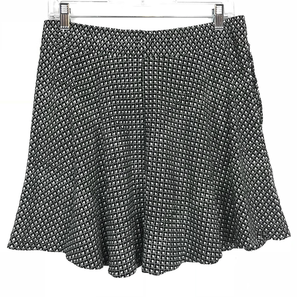 Ann Taylor Loft clover knit peplum skater skirt